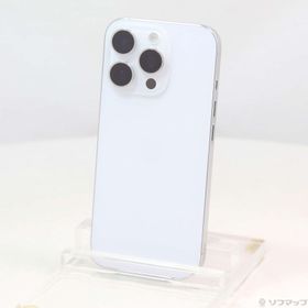 (中古)Apple iPhone16 Pro 128GB ホワイトチタニウム MYMW3J/A SIMフリー(368-ud)