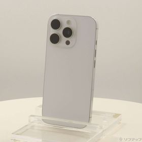 (中古)Apple iPhone16 Pro 128GB ホワイトチタニウム MYMW3J/A SIMフリー(368-ud)