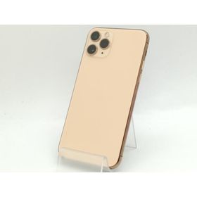 【中古】Apple au 【SIMロック解除済み】 iPhone 11 Pro 512GB ゴールド MWCF2J/A【静岡】保証期間１ヶ月【ランクB】