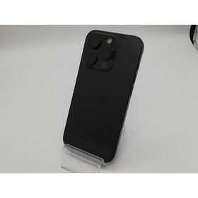 【中古】Apple au 【SIMフリー】 iPhone 15 Pro 128GB ブラックチタニウム MTU73J/A【那珂川】保証期間１ヶ月【ランクC】