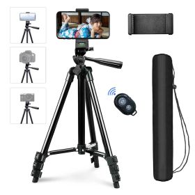 Negolas スマホ 三脚 iphone 三脚 Bluetoothリモコン付き三脚 3WAY雲台 4段階伸縮 最大長さ130cm 360°回転可能 スマートフォン 三脚 軽量 ミニ三脚 収納袋付き 持ち運び便利 iPhone／Android／カメラなど対 0