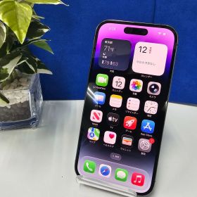 E2212 【バッテリー新品】iPhone14Pro Purple 512GB SIMフリー ガラスコーティング施工済み