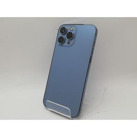 【中古】Apple SoftBank 【SIMフリー】 iPhone 13 Pro Max 128GB シエラブルー MLJ73J/A【府中ル・シーニュ】保証期間１ヶ月【ランクC】