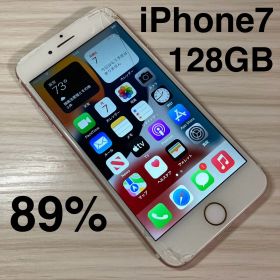 iPhone7 128GB ROSEGOLD バッテリー89% SIMフリー