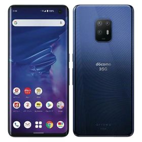 【中古】【安心保証】 arrows 5G F-51A[128GB ] docomo ネイビーブラック