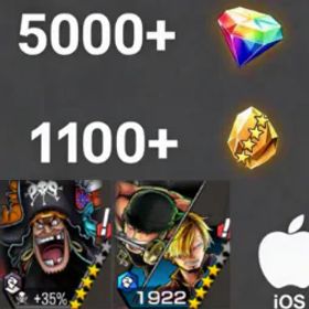 ワンピースバウンティラッシュ Zoro&Sanji+Teach💎5000+✨1100+