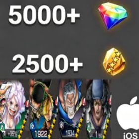 ワンピースバウンティラッシュ Bonney+Zoro&Sanji+Garp+Kuzan💎5000+✨2500+