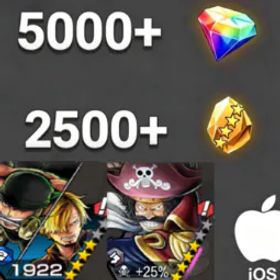 ワンピースバウンティラッシュ Zoro&Sanji+RogerDark💎5000+✨2500+