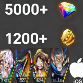 ワンピースバウンティラッシュ Bonney+MarcusMars+DreamLuffy+Garp💎5000+✨1200+
