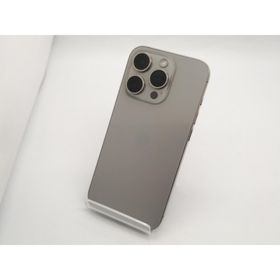 【中古】Apple au 【SIMフリー】 iPhone 15 Pro 256GB ナチュラルチタニウム MTUF3J/A【広島本通】保証期間１ヶ月【ランクC】