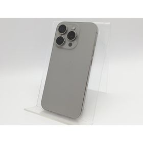 【中古】Apple 国内版 【SIMフリー】 iPhone 15 Pro 256GB ナチュラルチタニウム MTUF3J/A【大宮東口】保証期間１ヶ月【ランクC】