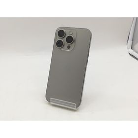 【中古】Apple docomo 【SIMフリー】 iPhone 15 Pro 256GB ナチュラルチタニウム MTUF3J/A【福岡筑紫】保証期間１ヶ月【ランクB】