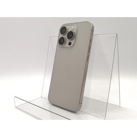 【中古】Apple SoftBank 【SIMフリー】 iPhone 15 Pro 256GB ナチュラルチタニウム MTUF3J/A【錦糸町北口】保証期間１ヶ月【ランクB】