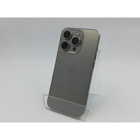 【中古】Apple docomo 【SIMフリー】 iPhone 15 Pro 256GB ナチュラルチタニウム MTUF3J/A【千葉】保証期間１ヶ月【ランクC】