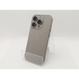 【中古】Apple docomo 【SIMフリー】 iPhone 15 Pro 256GB ナチュラルチタニウム MTUF3J/A【柏】保証期間１ヶ月【ランクB】