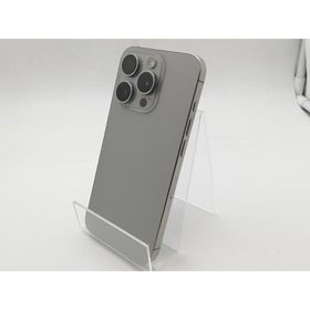 【中古】Apple docomo 【SIMフリー】 iPhone 15 Pro 256GB ナチュラルチタニウム MTUF3J/A【柏】保証期間１ヶ月【ランクB】