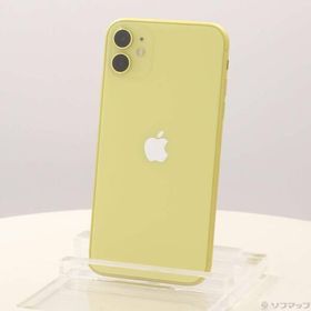 〔中古〕Apple(アップル) iPhone11 64GB イエロー MWLW2J／A SIMフリー〔258-ud〕