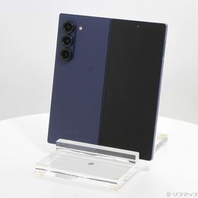 (中古)SAMSUNG Galaxy Z Fold6 256GB ネイビー SCG28 au SIMフリー(258-ud)