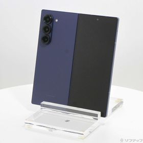 (中古)SAMSUNG Galaxy Z Fold6 256GB ネイビー SCG28 au SIMフリー(258-ud)
