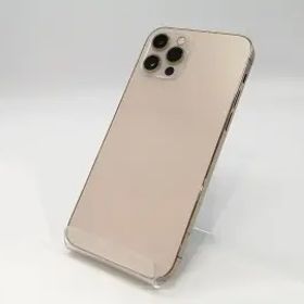 【中古】Apple au 【SIMロック解除済み】 iPhone 12 Pro 128GB ゴールド MGM73J/A【浜松駅前】保証期間１ヶ月【ランクC】