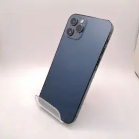 【中古】Apple docomo 【SIMロック解除済み】 iPhone 12 Pro 128GB パシフィックブルー MGM83J/A【三宮駅前】保証期間１ヶ月【ランクB】