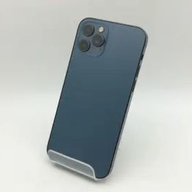 【中古】Apple SoftBank 【SIMロック解除済み】 iPhone 12 Pro 128GB パシフィックブルー MGM83J/A【神戸】保証期間１ヶ月【ランクC】
