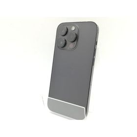 【中古】Apple au 【SIMフリー】 iPhone 14 Pro 128GB スペースブラック MPXU3J/A【熊本】保証期間１ヶ月【ランクC】