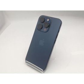 【中古】Apple 国内版 【SIMフリー】 iPhone 15 Pro 256GB ブルーチタニウム MTUG3J/A【町田】保証期間１ヶ月【ランクC】