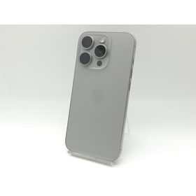 【中古】Apple au 【SIMフリー】 iPhone 15 Pro 256GB ナチュラルチタニウム MTUF3J/A【吉祥寺】保証期間１ヶ月【ランクC】