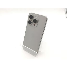 【中古】Apple SoftBank 【SIMフリー】 iPhone 15 Pro 1TB ナチュラルチタニウム MTUT3J/A【柏】保証期間１ヶ月【ランクC】