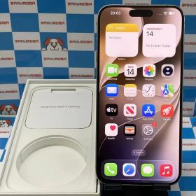【中古】iPhone15 Pro Max 256GB ホワイトチタニウム MU6Q3J/A SIMフリー