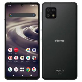 【中古】【安心保証】 AQUOS sense6 SH-54B[64GB] docomo ブラック
