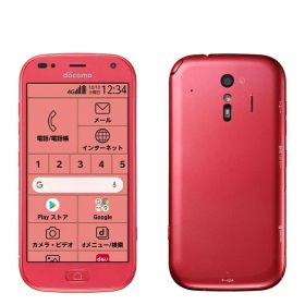 F-42A らくらくスマートフォン ピンク Aランク SIMフリー 本体 ドコモ スマホ f42apk8mtm