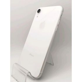 【中古】Apple docomo 【SIMロック解除済み】 iPhone XR 64GB ホワイト MT032J/A【大阪本店】保証期間１ヶ月【ランクC】
