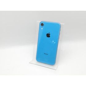 【中古】Apple SoftBank 【SIMロック解除済み】 iPhone XR 64GB ブルー MT0E2J/A【中野】保証期間１週間【ランクC】