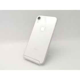 【中古】Apple SoftBank 【SIMロック解除済み】 iPhone XR 64GB ホワイト MT032J/A【広島本通】保証期間１ヶ月【ランクC】