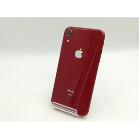 【中古】Apple SoftBank 【SIMロック解除済み】 iPhone XR 64GB (PRODUCT)RED MT062J/A【福岡筑紫】保証期間１ヶ月【ランクC】
