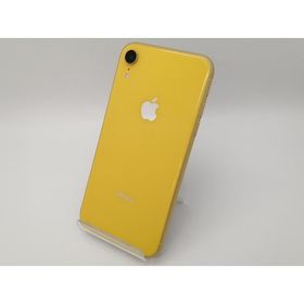 【中古】Apple docomo 【SIMロック解除済み】 iPhone XR 128GB イエロー MT0Q2J/A【三宮センター】保証期間１週間【ランクC】