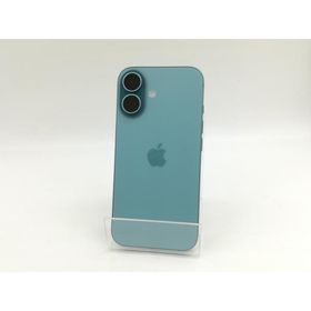 【中古】Apple SoftBank 【SIMフリー】 iPhone 16 128GB ティール MYDV3J/A【三宮センター】保証期間１ヶ月【ランクC】