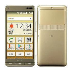 【中古】【安心保証】 BASIO3 KYV43[32GB] au ゴールド