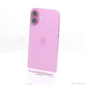 〔中古〕Apple(アップル) iPhone16 Plus 128GB ピンク MXVD3J／A SIMフリー〔258-ud〕