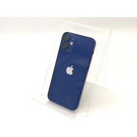 【中古】Apple ymobile 【SIMロック解除済み】 iPhone 12 mini 64GB ブルー MGAP3J/A【新橋】保証期間１ヶ月【ランクC】