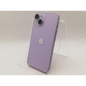 【中古】Apple au 【SIMフリー】 iPhone 14 128GB パープル MPUY3J/A【千葉】保証期間１ヶ月【ランクC】