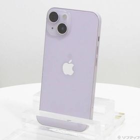 〔中古〕Apple(アップル) iPhone14 128GB パープル MPUY3J／A SIMフリー〔269-ud〕