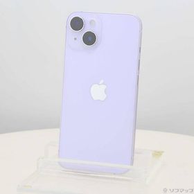 〔中古〕Apple(アップル) iPhone14 128GB パープル MPUY3J／A SIMフリー〔344-ud〕