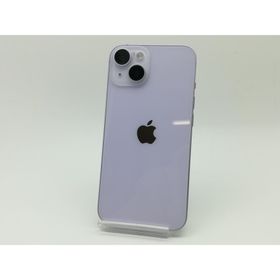 【中古】Apple 国内版 【SIMフリー】 iPhone 14 128GB パープル MPUY3J/A【広島】保証期間１ヶ月【ランクA】