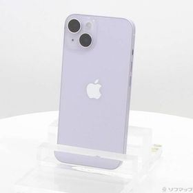 〔中古〕Apple(アップル) iPhone14 128GB パープル MPUY3J／A SIMフリー〔377-ud〕