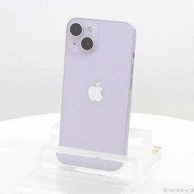 〔中古〕Apple(アップル) iPhone14 128GB パープル MPUY3J／A SIMフリー〔198-ud〕