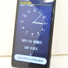 白ロム docomo SIMフリー FCNT らくらくスマートフォン 64GB Android11 ネイビー F-52B 初期化済 【m034135】【中古】【K20260911】