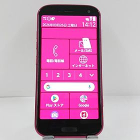 らくらくスマートフォン F-52B ドコモ ピンク 送料無料 即決 本体 c22833